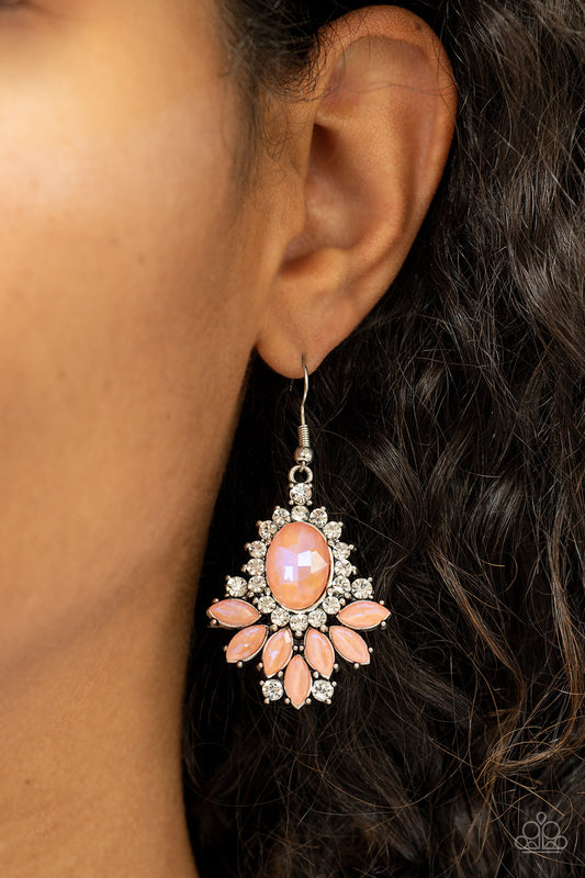 Paparazzi Accessories - Magic Spell Sparkle - Orange earrings