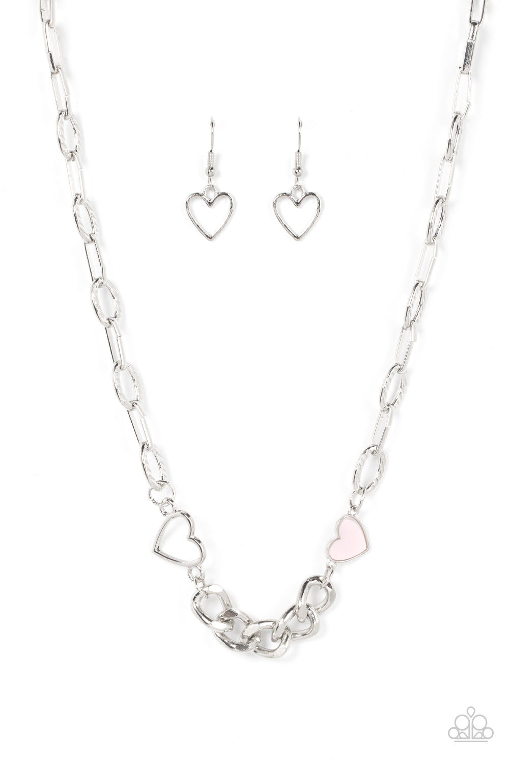 Paparazzi Accessories- -Little Charmer - Pink necklace