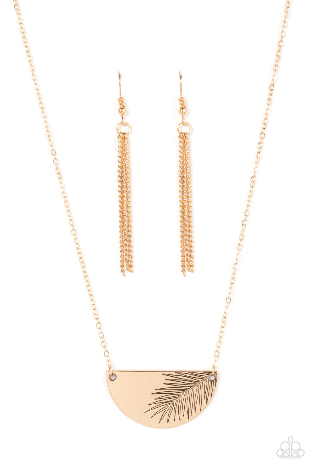 Paparazzi Accessories - Cool, PALM, and Collected - Gold necklace