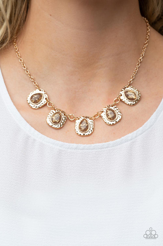 Paparazzi Accessories - Mayan Masterpiece - Brown necklace