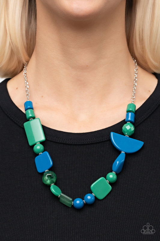 Paparazzi Accessories - Tranquil Trendsetter - Green necklace