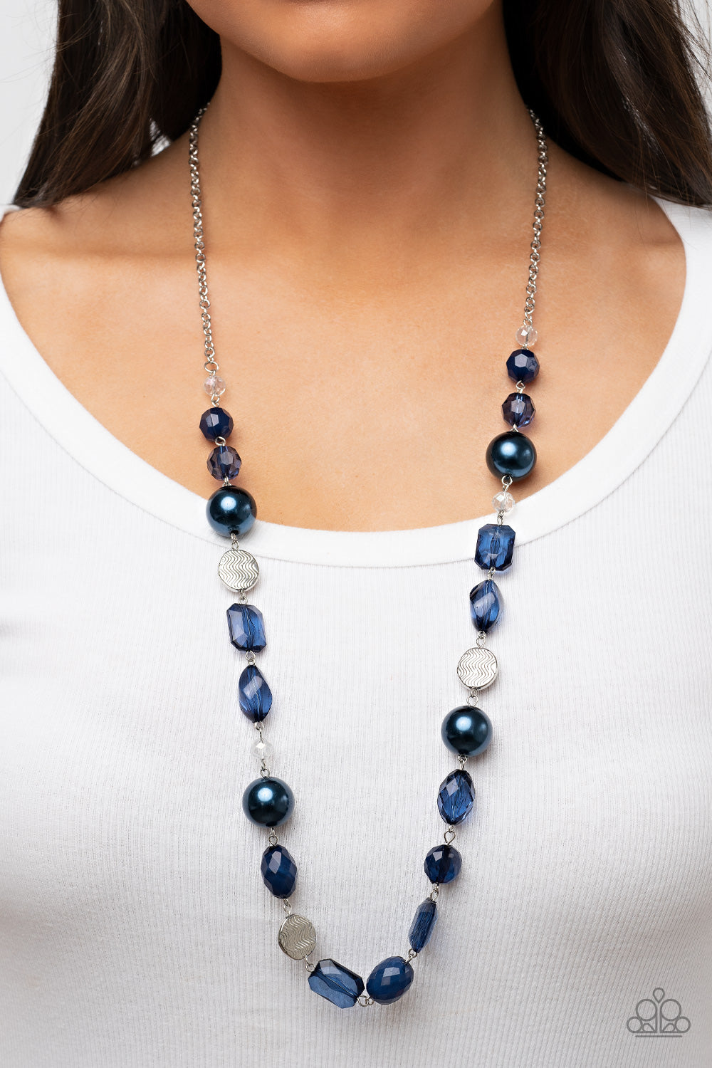 Paparazzi Accessories - Timelessly Tailored - Blue necklace