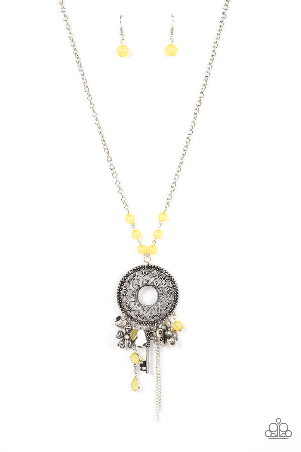 Paparazzi Accessories - Making Memories - Yellow necklace