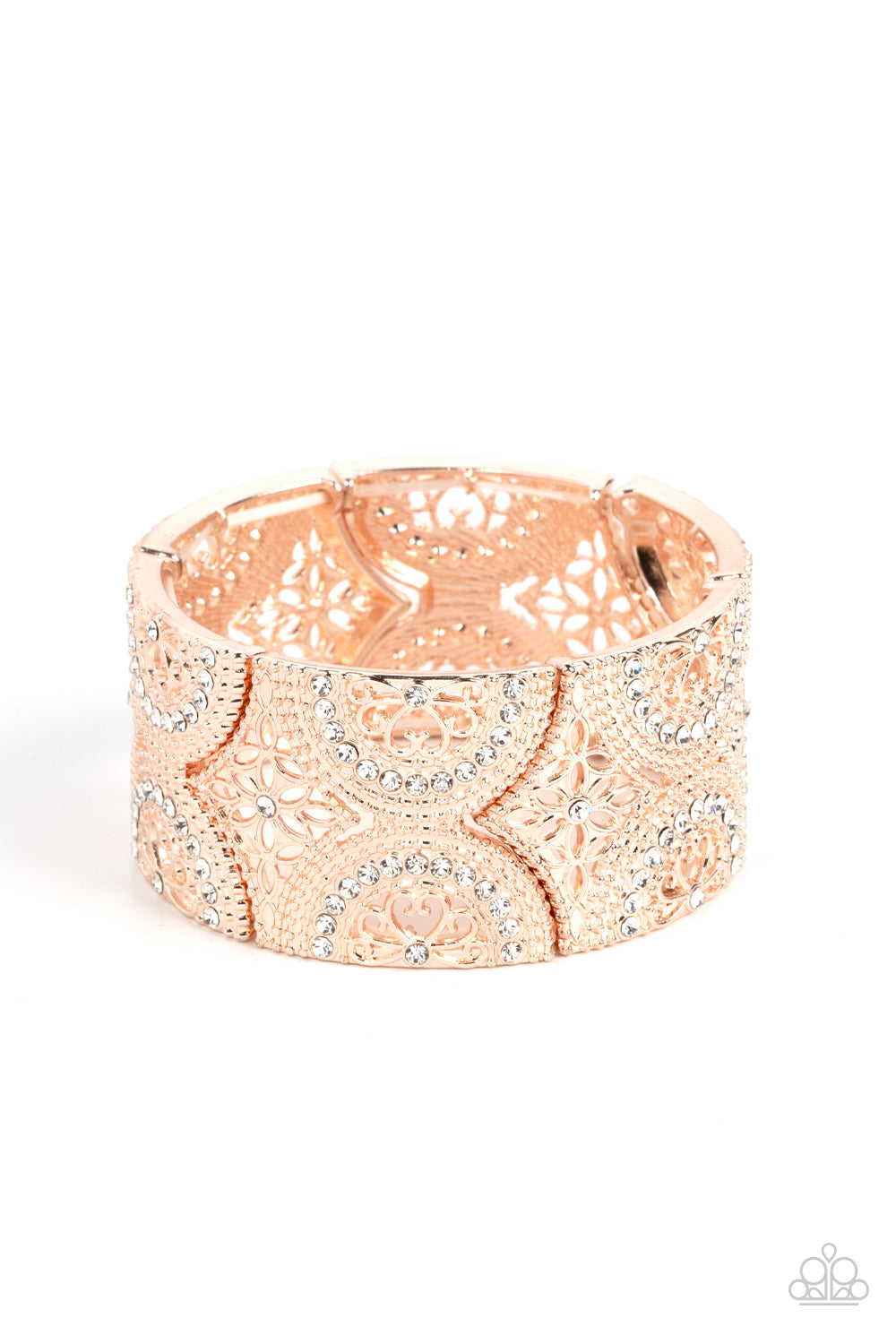 Paparazzi Accessories - Wheeling and Dealing - Rose Gold bracelet