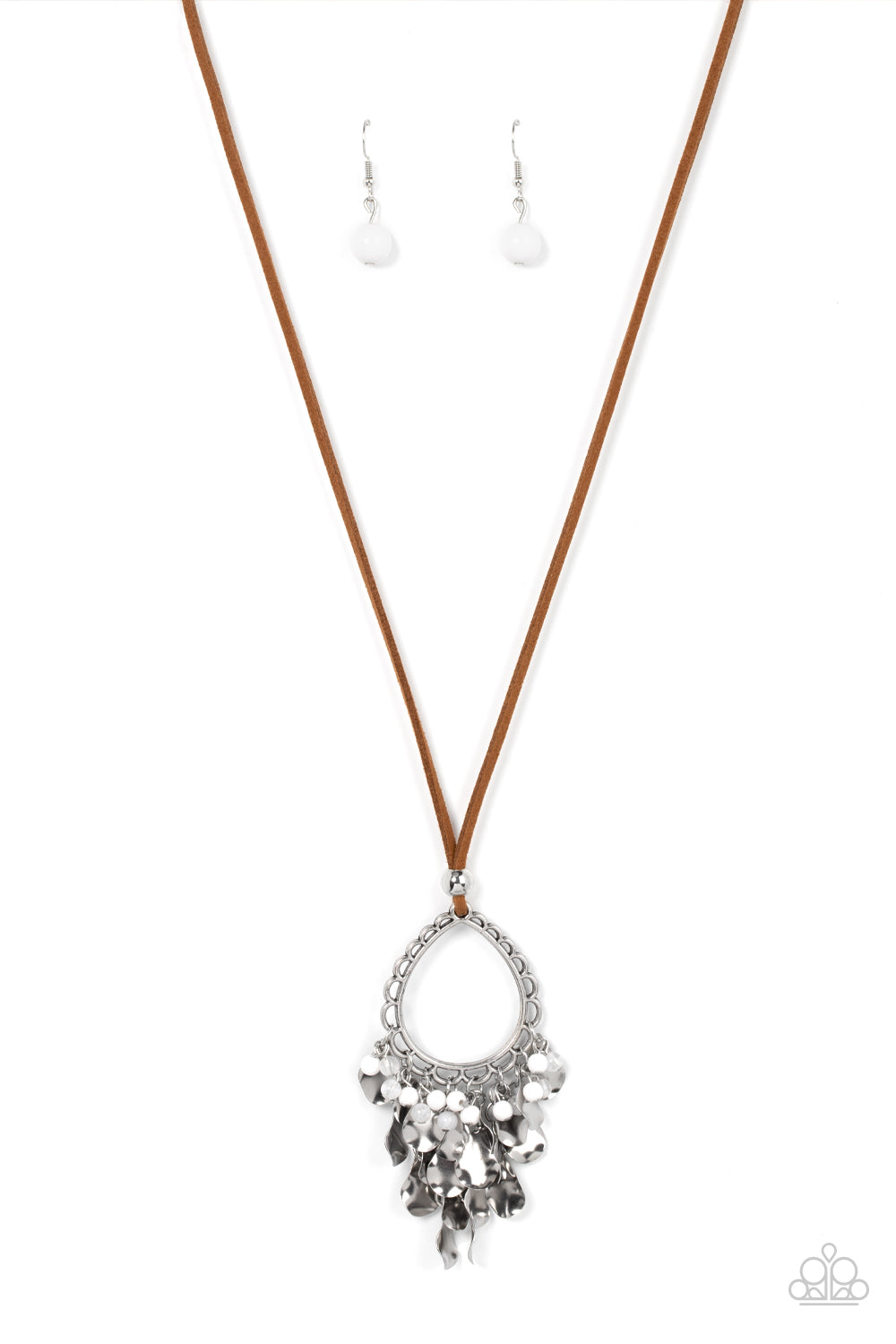 Paparazzi Accessories - Paradise Pageantry - White necklace