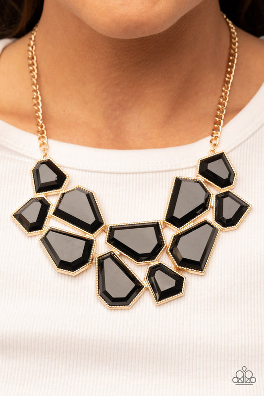 Paparazzi Accessories - Double-DEFACED - Gold necklace