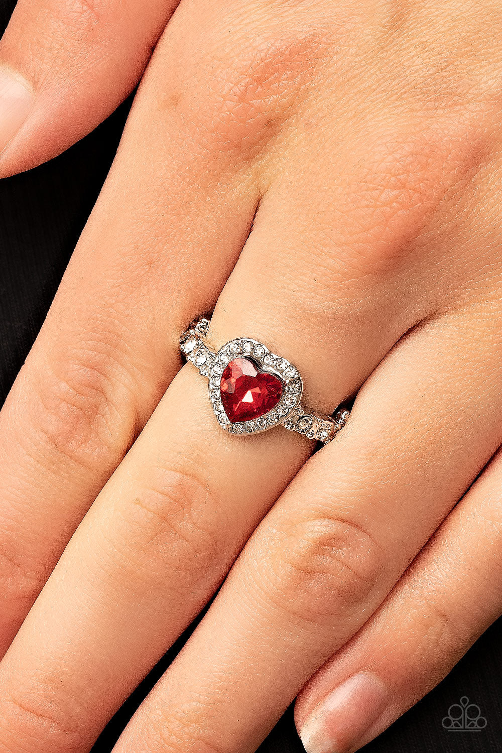 Paparazzi Accessories - Romantic Reputation - Red rings