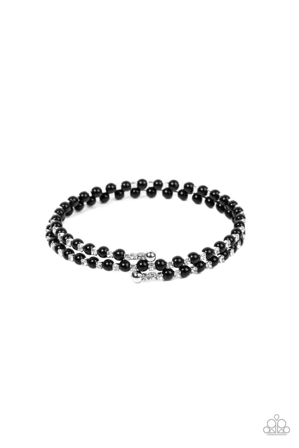 Paparazzi Accessories - Regal Wraparound - Black bracelet