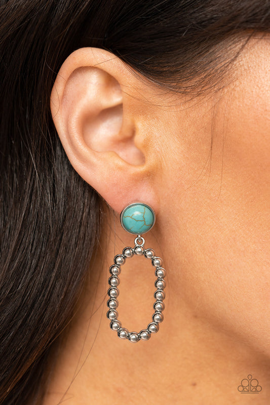 Paparazzi Accessories - Riverbed Refuge - Blue earrings