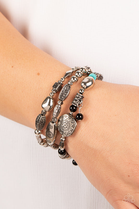 Paparazzi Accessories - Western Quest - Black bracelet
