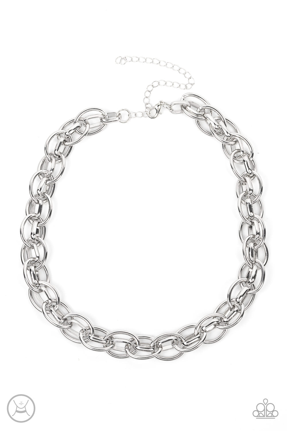 Paparazzi Accessories - Tough Crowd - Silver necklace