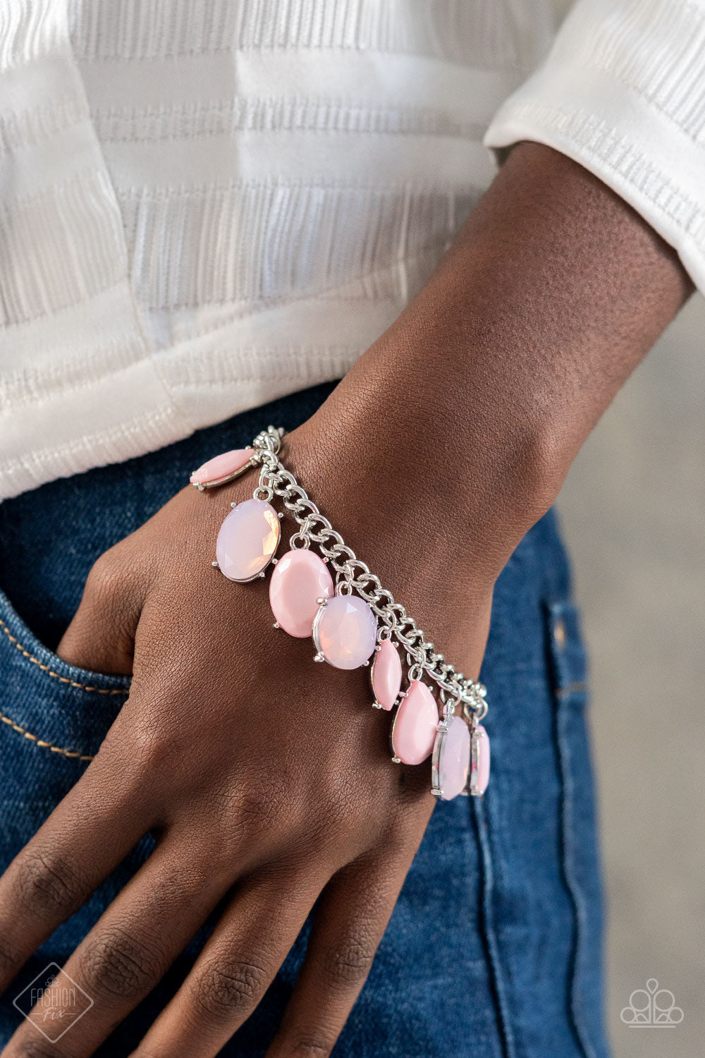 Paparazzi Accessories - Serendipitous Shimmer - Pink bracelet
