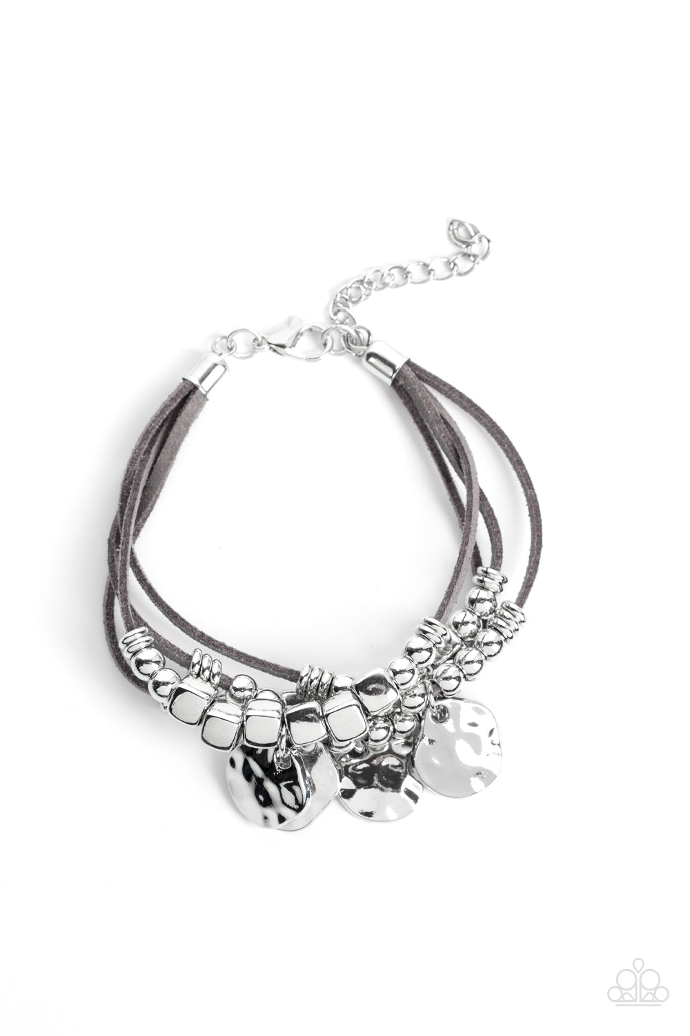 Paparazzi Accessories - Token Trek - Silver bracelet