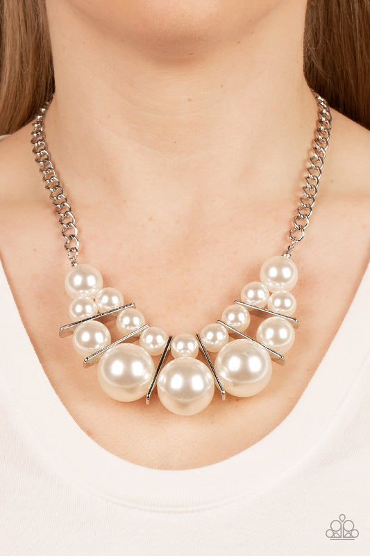 Paparazzi Accessories - Challenge Accepted - White necklace