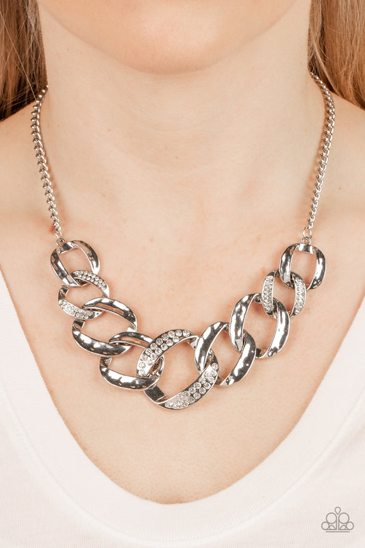 Paparazzi Accessories - Bombshell Bling - White necklace