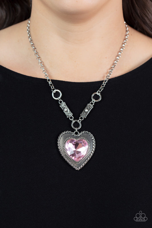 Paparazzi Accessories - Heart Full of Fabulous - Pink necklace