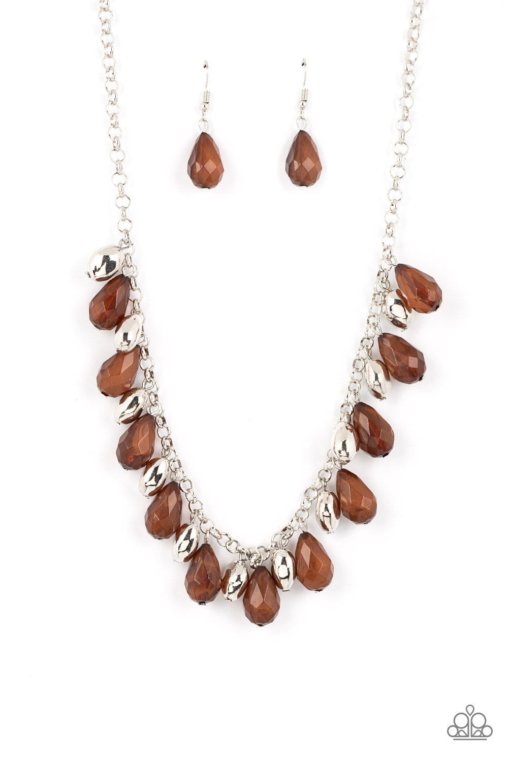 Paparazzi Accessories -Summertime Tryst - Brown necklace