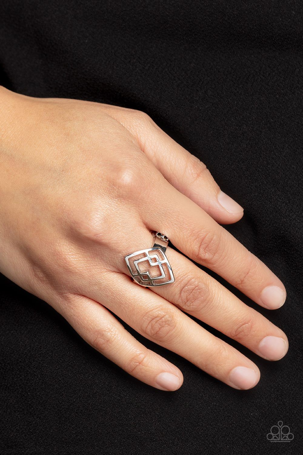 Paparazzi Accessories - Diamond Duo - Silver ring