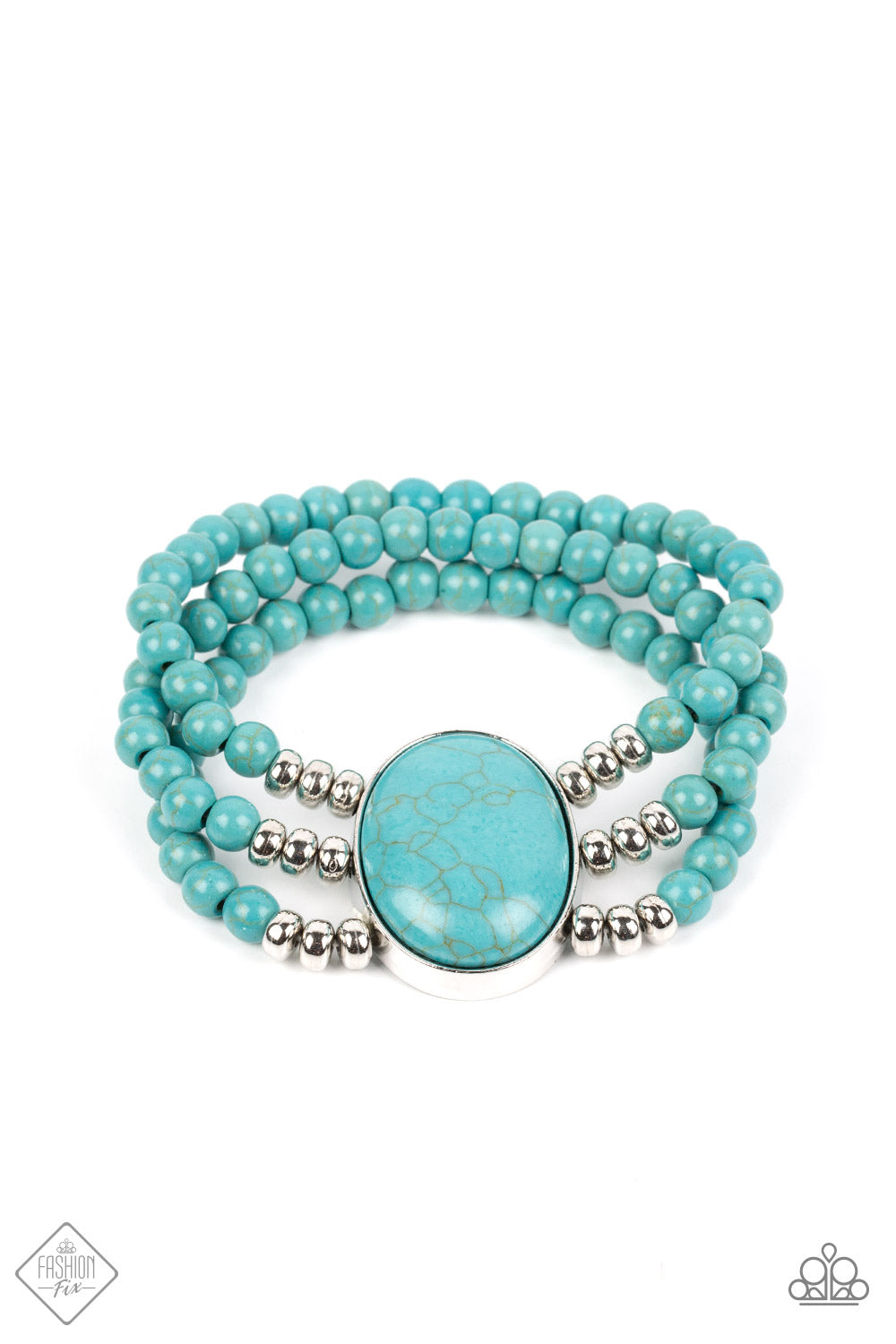 Paparazzi Accessories - Stone Pools - Blue bracelet