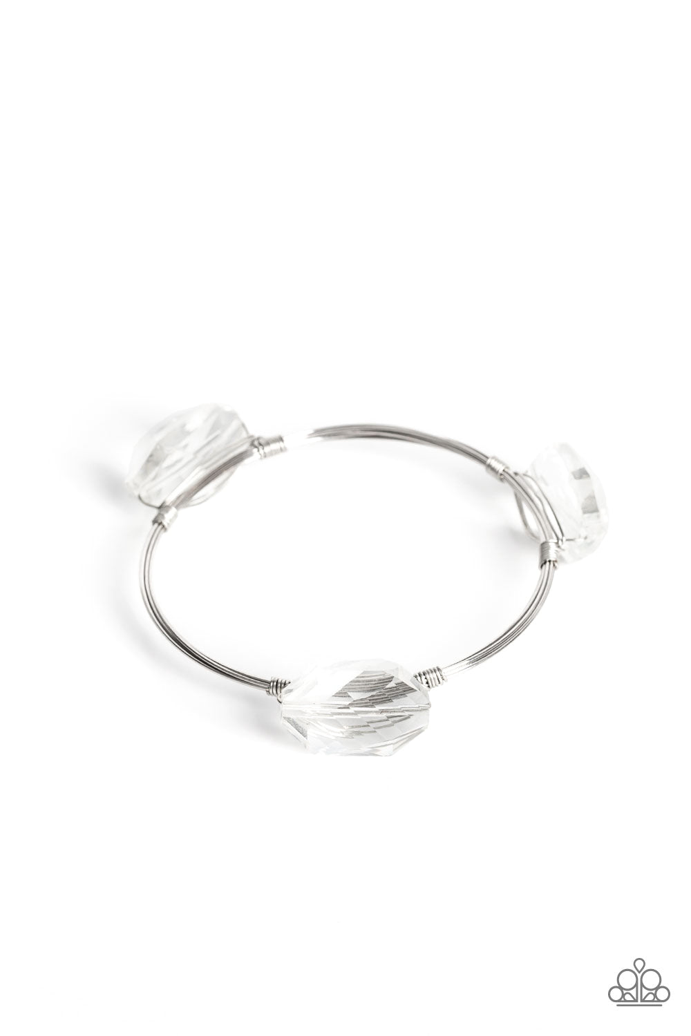 Paparazzi Accessories - Galactic Getaway - White bracelet