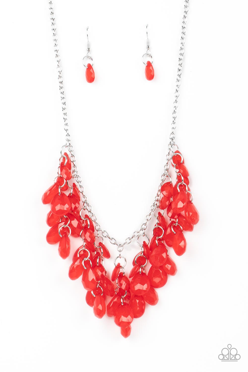Paparazzi Accessories -Crystal Cabaret - Red necklace