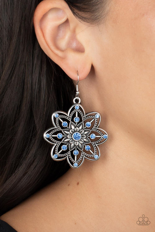 Paparazzi Accessories - Prismatic Perennial - Blue earrings
