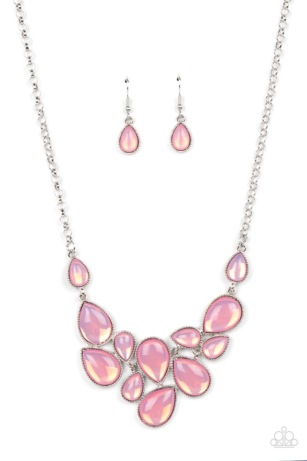 Paparazzi Accessories - Keeps GLOWING and GLOWING - Pink necklace