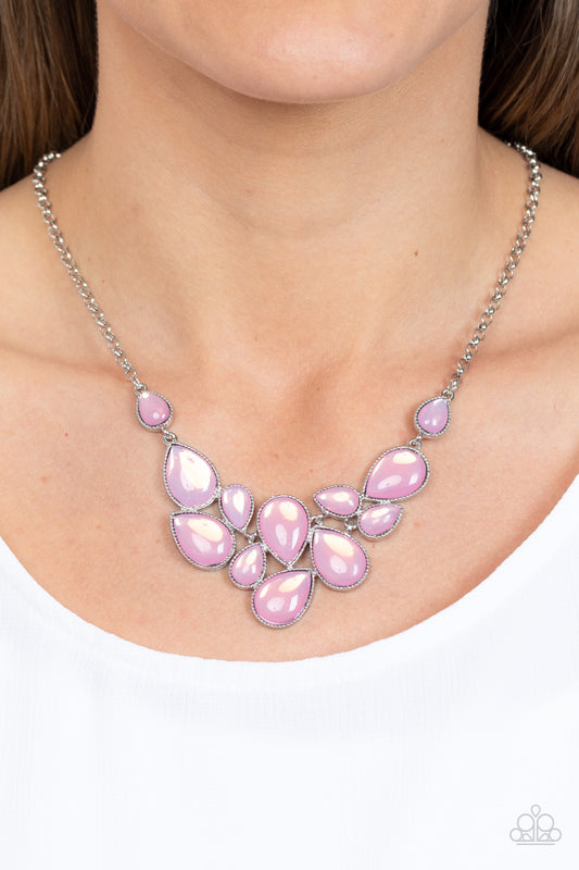 Paparazzi Accessories - Keeps GLOWING and GLOWING - Pink necklace