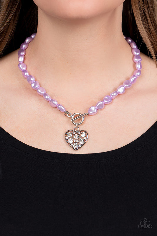 Paparazzi Accessories - Color Me Smitten - Purple necklace
