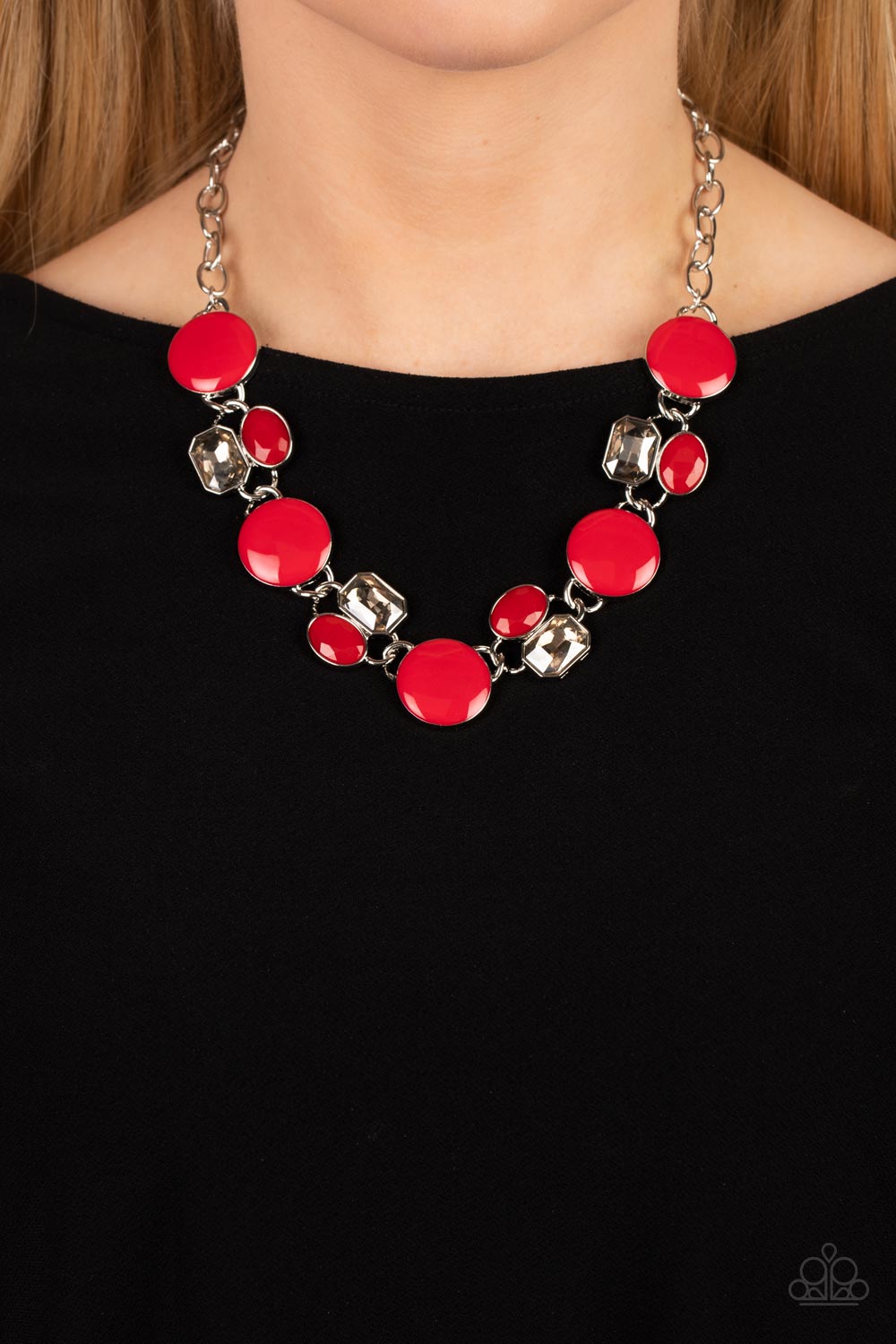 Paparazzi Accessories - Dreaming in MULTICOLOR - Red necklace