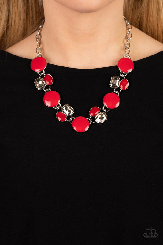 Paparazzi Accessories - Dreaming in MULTICOLOR - Red necklace
