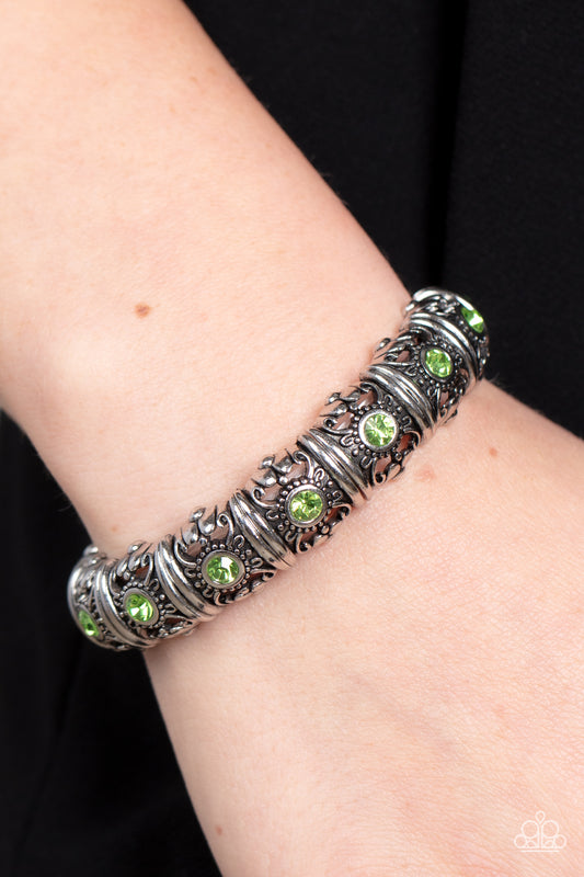 Paparazzi Accessories - Ageless Glow - Green bracelet