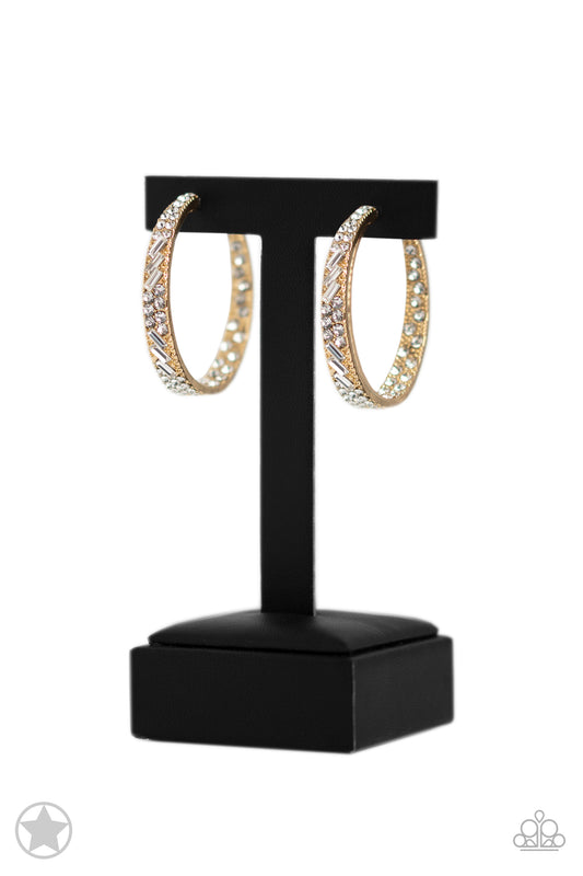 Paparazzi Accessories - GLITZY By Association - Gold earrings