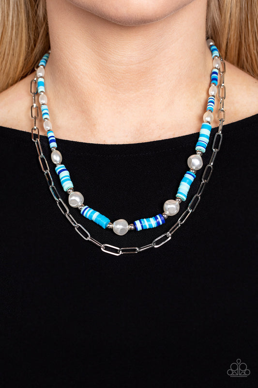 Paparazzi Accessories Tidal Trendsetter - Blue necklace