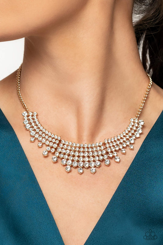 Paparazzi Accessories Shimmering Song - Gold necklace