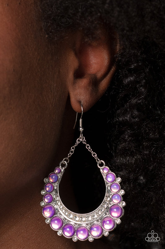 Paparazzi Accessories Bubbly Bling - Purple earrings
