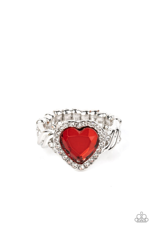 Paparazzi Accessories - Committed to Cupid - Red ring