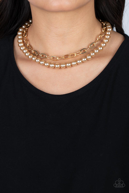 Paparazzi Accessories - Suburban Yacht Club - Brown neecklace