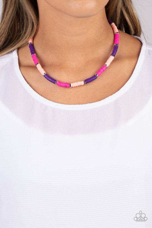 Paparazzi Accessories - Rainbow Road - Pink necklace