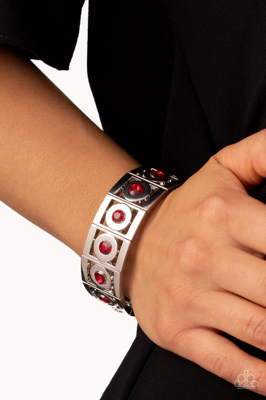 Paparazzi Accessories - Stretch of Drama - Red bracelet