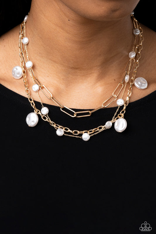 Paparazzi Accessories - Blissful Ballad - Gold necklace
