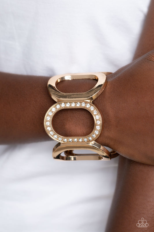 Paparazzi Accessories - Opulent Ovals - Gold bracelet