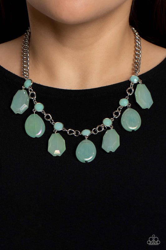 Paparazzi Accessories - Maldives Mural - Green necklace