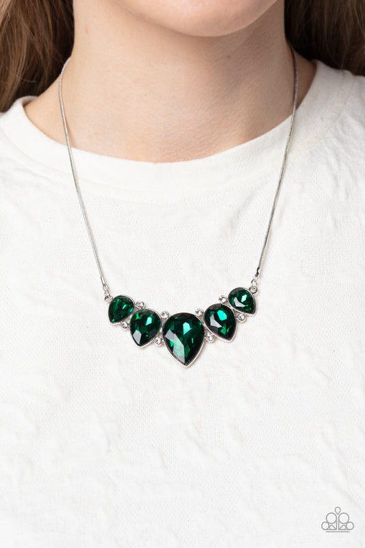 Paparazzi Accessories - Regally Refined - Green necklace