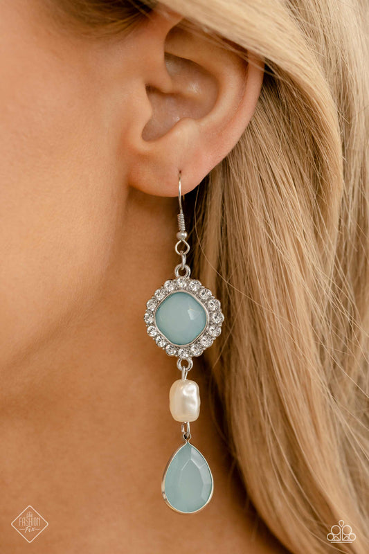 Paparazzi Accessories - European Energy - Blue earrings